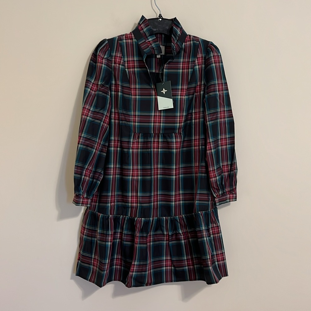 Tuckernuck ‎ highland Tartan Palmerston Plaid dress size S - Picture 6 of 14